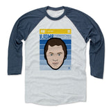 Mens Baseball T-Shirt Indigo / Ash