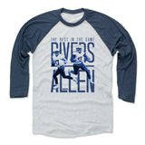 Mens Baseball T-Shirt Indigo / Ash