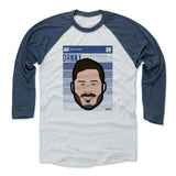 Mens Baseball T-Shirt Indigo / Ash