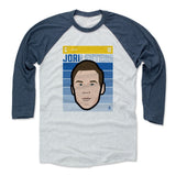 Mens Baseball T-Shirt Indigo / Ash