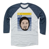 Mens Baseball T-Shirt Indigo / Ash