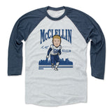 Mens Baseball T-Shirt Indigo / Ash