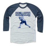 Mens Baseball T-Shirt Indigo / Ash
