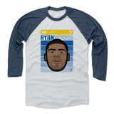 Mens Baseball T-Shirt Indigo / Ash