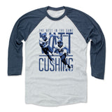 Mens Baseball T-Shirt Indigo / Ash