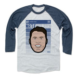 Mens Baseball T-Shirt Indigo / Ash