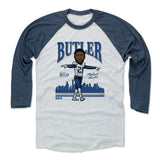 Mens Baseball T-Shirt Indigo / Ash