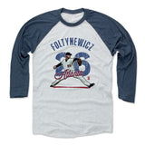 Mens Baseball T-Shirt Indigo / Ash