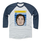 Mens Baseball T-Shirt Indigo / Ash