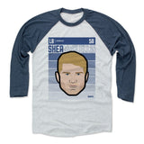 Mens Baseball T-Shirt Indigo / Ash