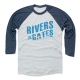Mens Baseball T-Shirt Indigo / Ash