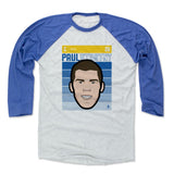 Mens Baseball T-Shirt Royal / Ash