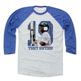 Mens Baseball T-Shirt Royal / Ash