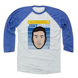 Mens Baseball T-Shirt Royal / Ash