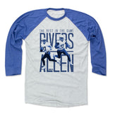 Mens Baseball T-Shirt Royal / Ash