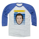 Mens Baseball T-Shirt Royal / Ash