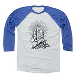 Mens Baseball T-Shirt Royal / Ash