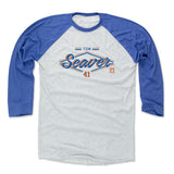Mens Baseball T-Shirt Royal / Ash