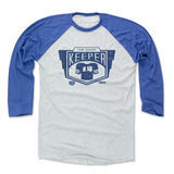 Mens Baseball T-Shirt Royal / Ash