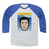 Mens Baseball T-Shirt Royal / Ash