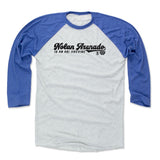 Mens Baseball T-Shirt Royal / Ash