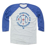 Mens Baseball T-Shirt Royal / Ash