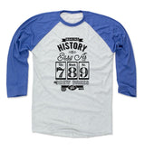 Mens Baseball T-Shirt Royal / Ash