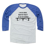 Mens Baseball T-Shirt Royal / Ash
