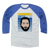 Mens Baseball T-Shirt Royal / Ash