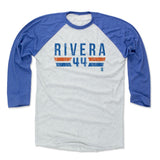 Mens Baseball T-Shirt Royal / Ash