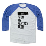 Mens Baseball T-Shirt Royal / Ash