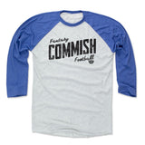 Mens Baseball T-Shirt Royal / Ash