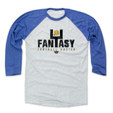 Mens Baseball T-Shirt Royal / Ash