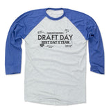 Mens Baseball T-Shirt Royal / Ash