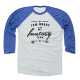 Mens Baseball T-Shirt Royal / Ash