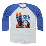 Mens Baseball T-Shirt Royal / Ash