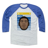 Mens Baseball T-Shirt Royal / Ash