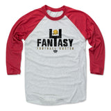 Mens Baseball T-Shirt Red / Ash