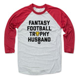 Mens Baseball T-Shirt Red / Ash