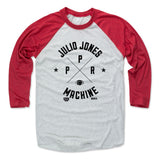 Mens Baseball T-Shirt Red / Ash
