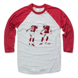 Mens Baseball T-Shirt Red / Ash