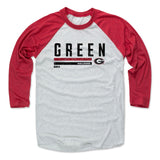 Mens Baseball T-Shirt Red / Ash