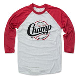 Mens Baseball T-Shirt Red / Ash