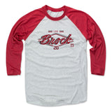 Mens Baseball T-Shirt Red / Ash