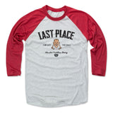 Mens Baseball T-Shirt Red / Ash