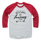 Mens Baseball T-Shirt Red / Ash