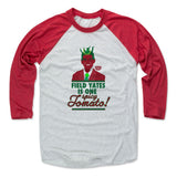Mens Baseball T-Shirt Red / Ash