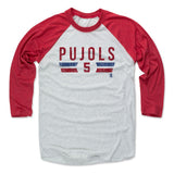 Mens Baseball T-Shirt Red / Ash