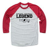 Mens Baseball T-Shirt Red / Ash