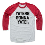 Mens Baseball T-Shirt Red / Ash